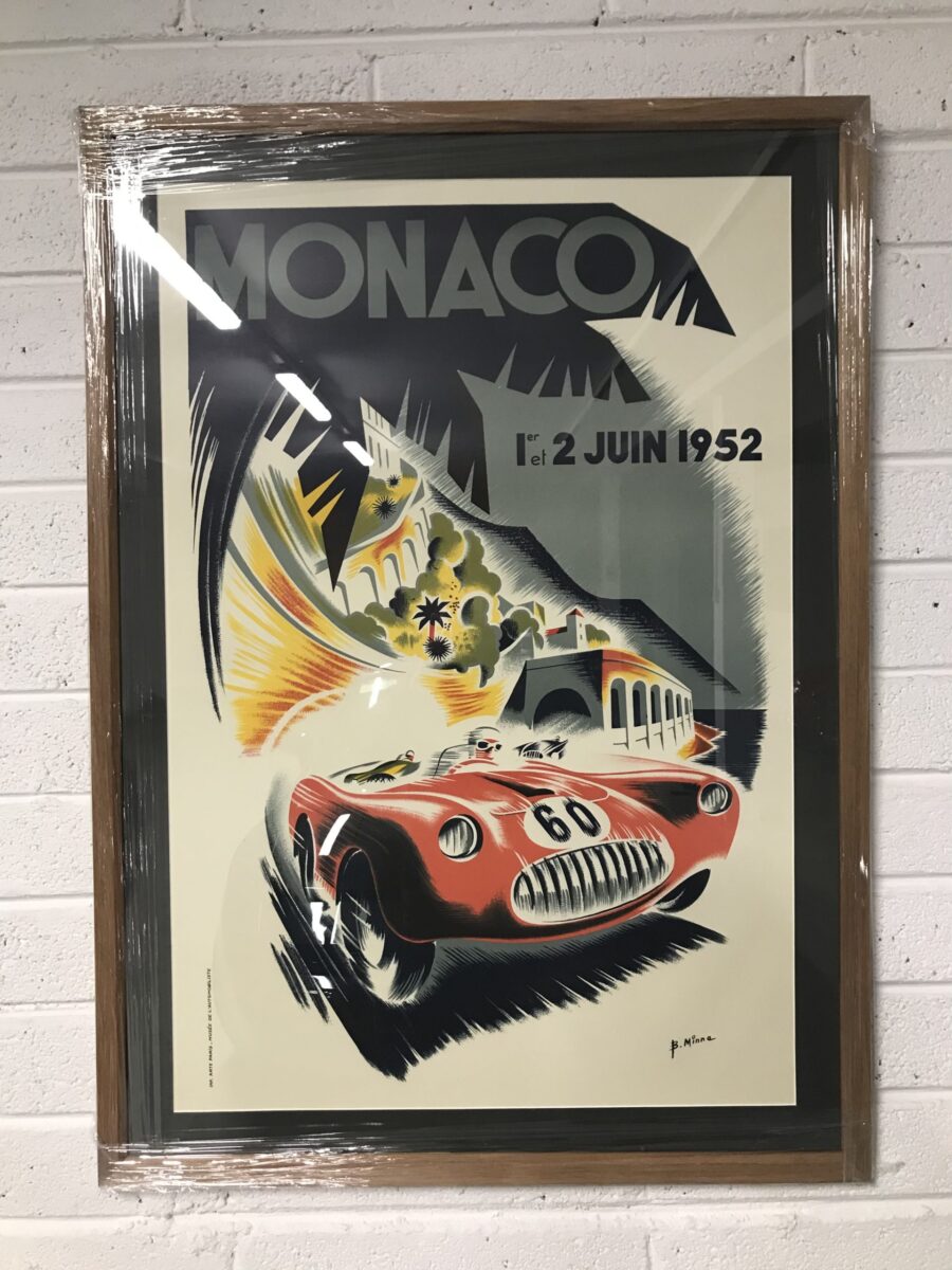 1952 Monaco Grand Prix Poster