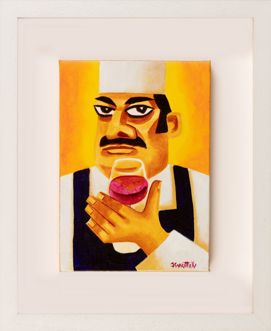 Graham Knuttel “Chef Sommelier” Original Painting