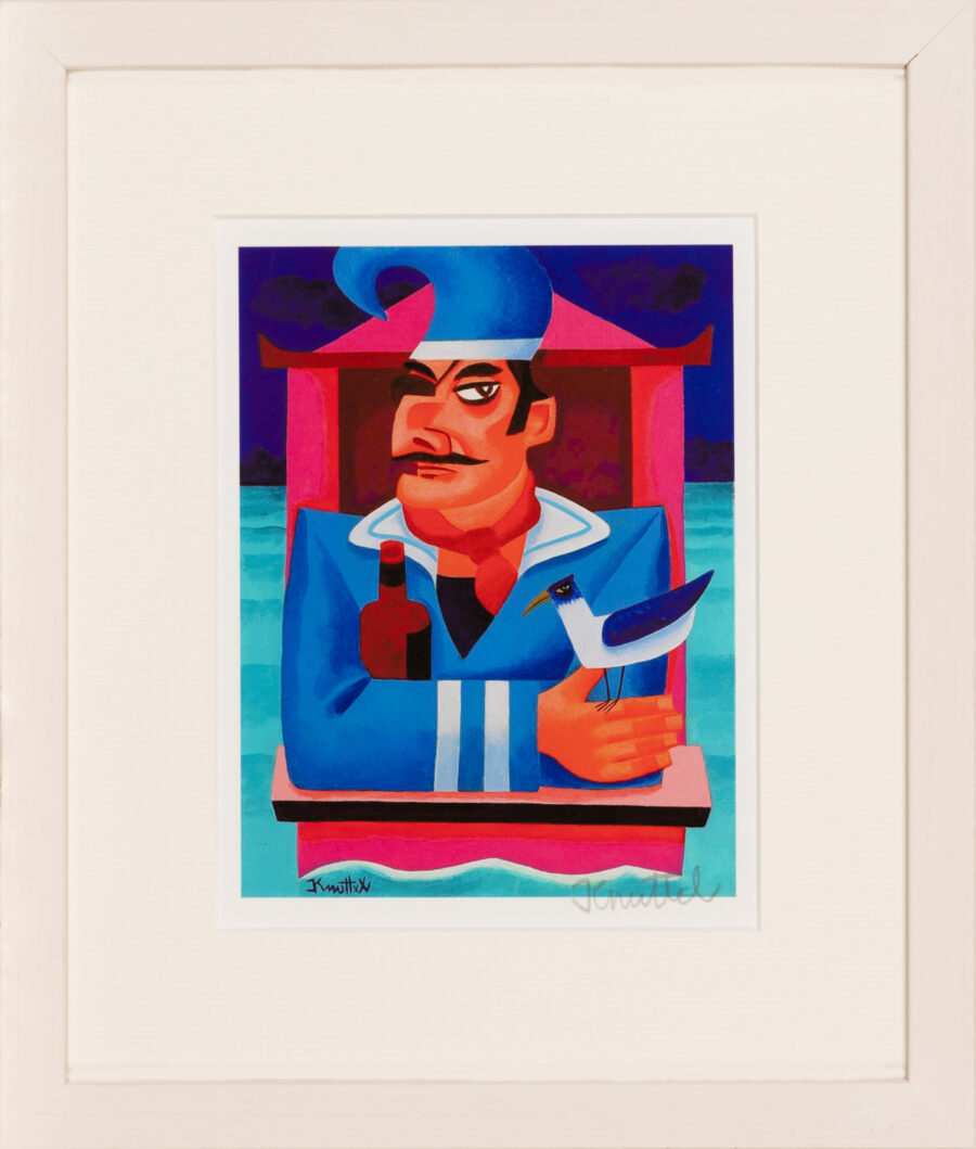 Graham Knuttel “Punch at Sea” Framed Hand Signed Giclee Print