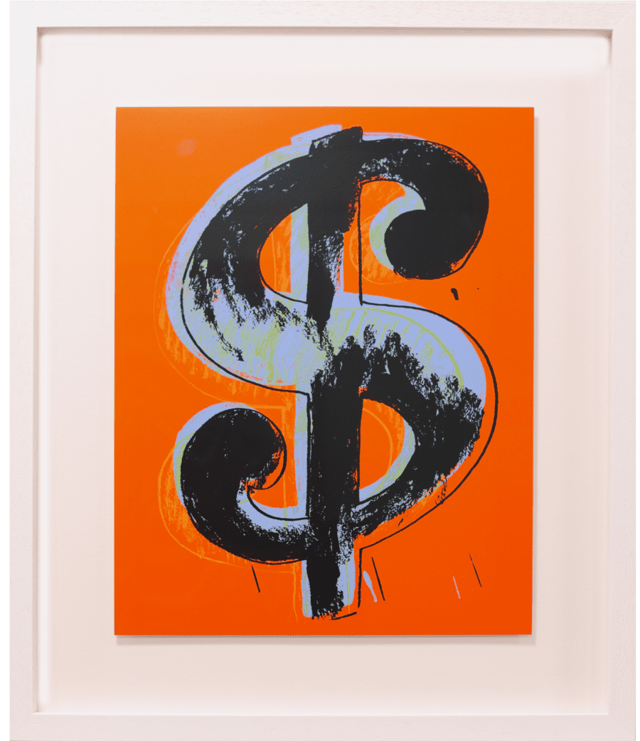 Andy Warhol / Sunday B Morning Dollar Sign (Orange / Black)