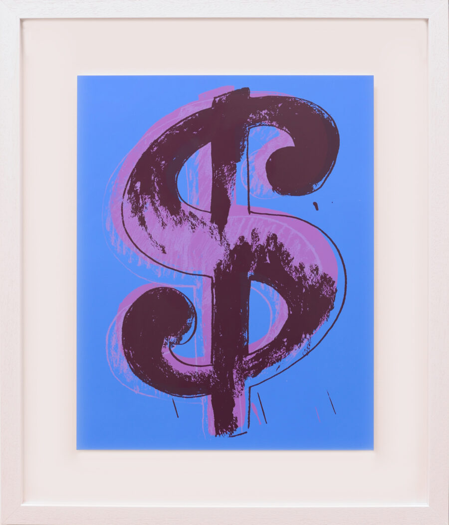 Andy Warhol / Sunday B Morning Dollar Sign (Blue / Pink)