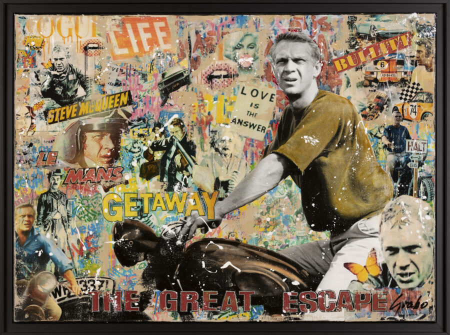 Grabo “Steve McQueen The Great Escape” Mixed Media