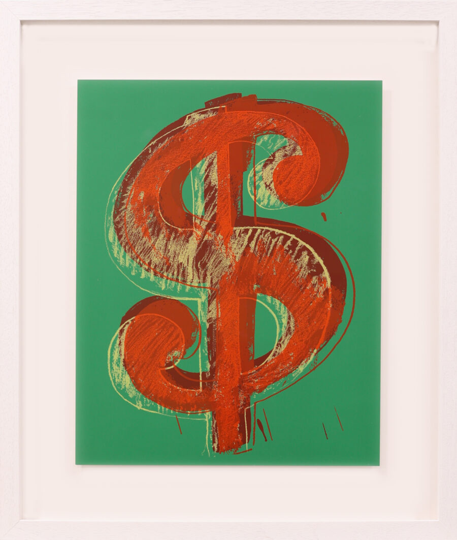 Andy Warhol / Sunday B Morning Dollar Sign (Green / Red)