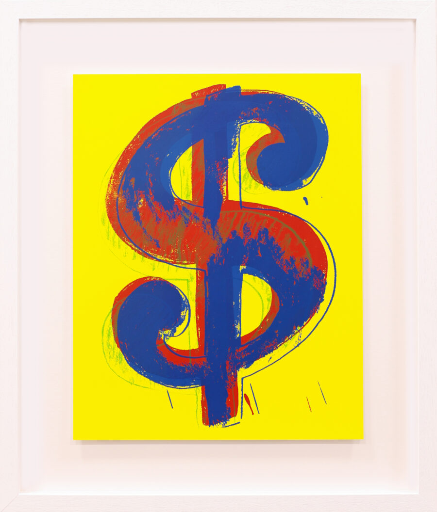 Andy Warhol / Sunday B Morning Dollar Sign (Yellow / Blue)